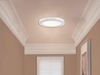 GRUENLICH LED Flush Mount Ceiling Light Fixture, 11 Inch Slim Edge Light, Dimmable 12.5W 830 Lumen, Metal Housing with White Finish, ETL Rated, 2-Pack