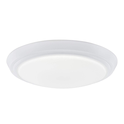 GRUENLICH LED Flush Mount Ceiling Lighting Fixture, 13 Inch Dimmable 22W (150W Replacement) 1340 Lumen, Metal Housing with White Finish, ETL and Damp Location Rated 
