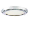 GRUENLICH LED Flush Mount Ceiling Light Fixture, 13 Inch Slim Edge Light, Dimmable 14.5W 1000 Lumen, Metal Housing with Nickel Finish, ETL Rated