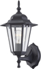 Gruenlich Outdoor Wall Lantern, Wall Sconce as Porch Lighting Fixture with One E26 Base Max 100W, Aluminum Housing Plus Glass, ETL Rated, Bulb Not Included (Black Finish)